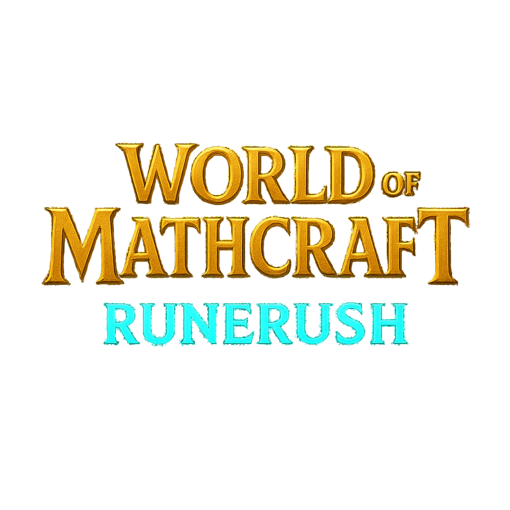 World of Mathcraft: RuneRush Logo